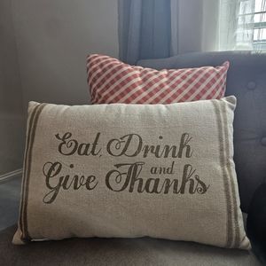 Set of 2 fall throw pillows